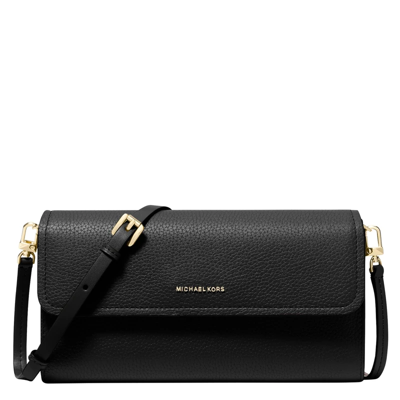 Michael Kors JET SET Small Hammered Leather Smartphone Crossbody Bag