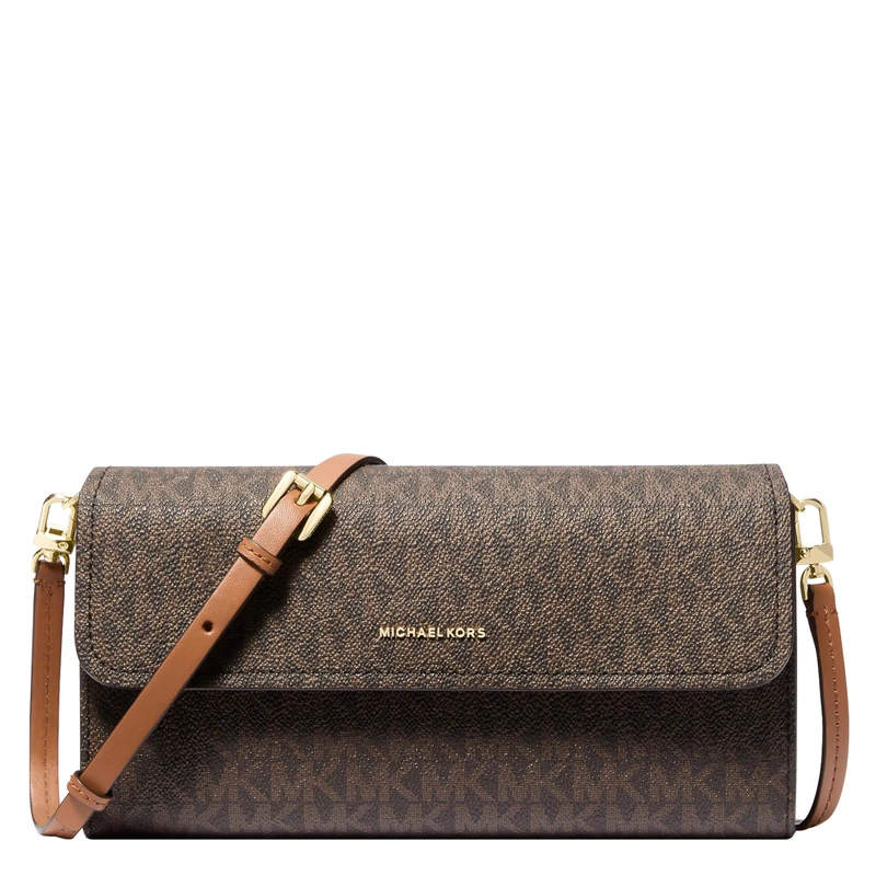 Michael Kors JET SET Small Hammered Leather Smartphone Crossbody Bag