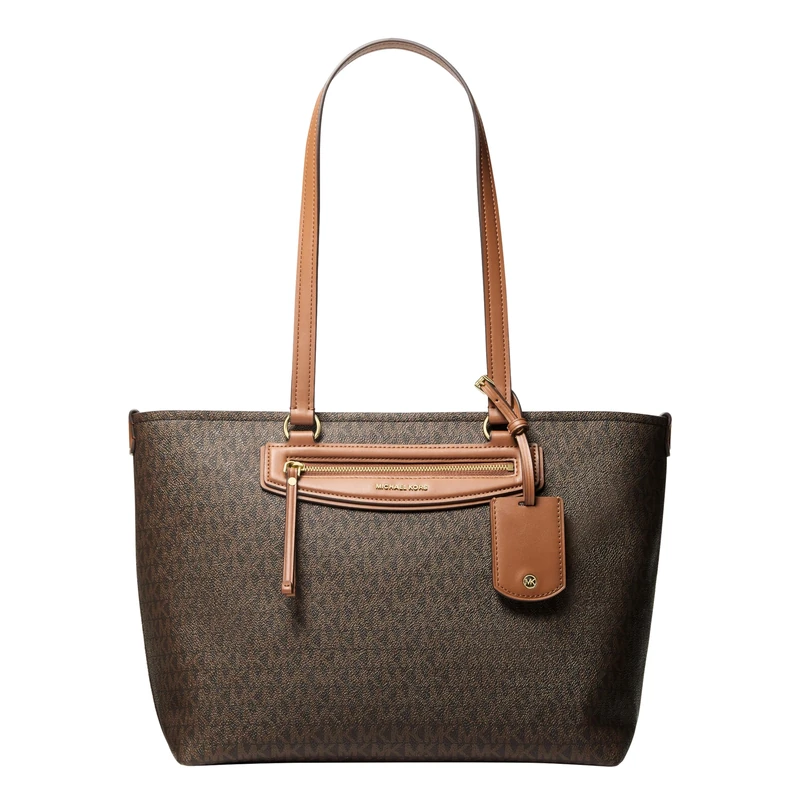 Michael Kors JET SET Medium leather travel tote bag with embossed logo