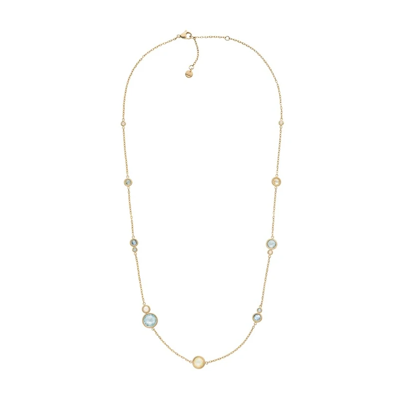 Skagen Sofie Sea Glass Women's Gold-Tone Stainless Steel Necklace, SKJ1895710