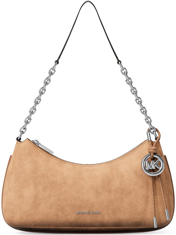Michael Kors NOLITA Medium nubuck clutch bag with chain