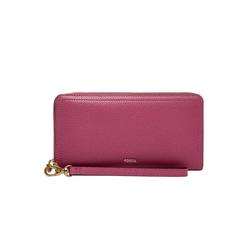 Fossil Logan Women's Pink Leather Clutch, SL7831658