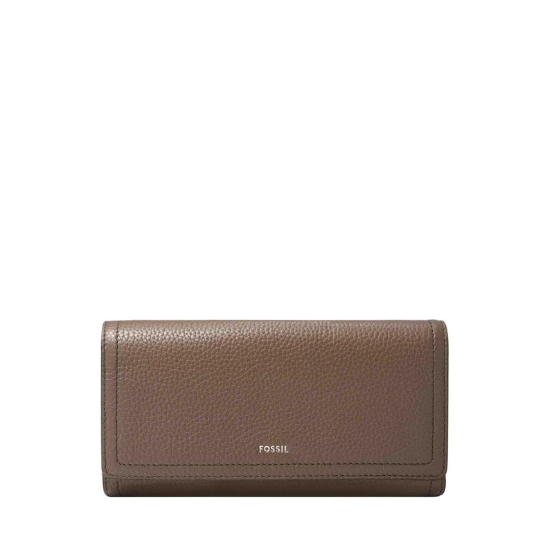 Fossil Logan Women's Grey Leather Clutch, SL7833793