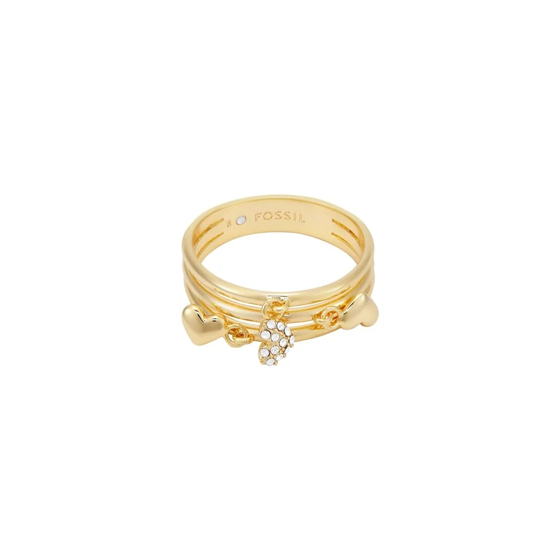 Fossil Sutton Women's Gold-Tone Brass Ring, JA73047108 - Image 1