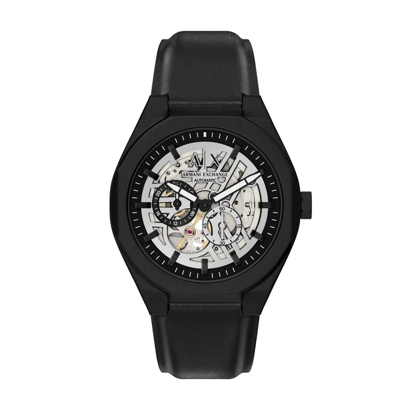 Armani Exchange Men's 44MM Black Stainless Steel Watch, AX4297