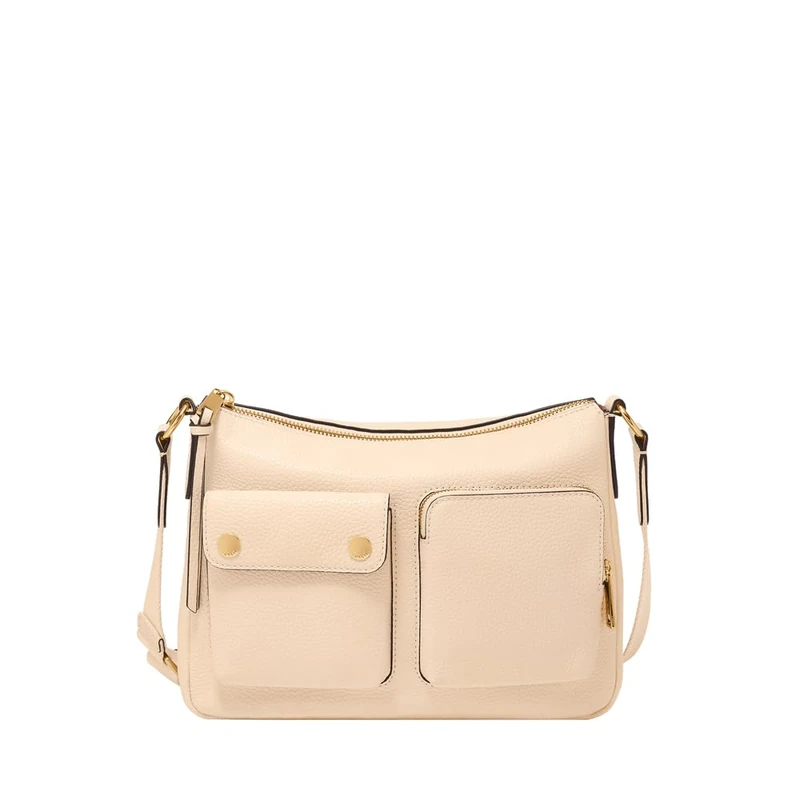 Fossil Maysen Women's White Leather Bag, ZB11209120
