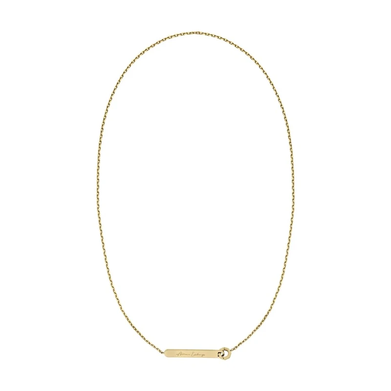 Armani Exchange Women's Gold-Tone Stainless Steel Necklace, AXG0176710