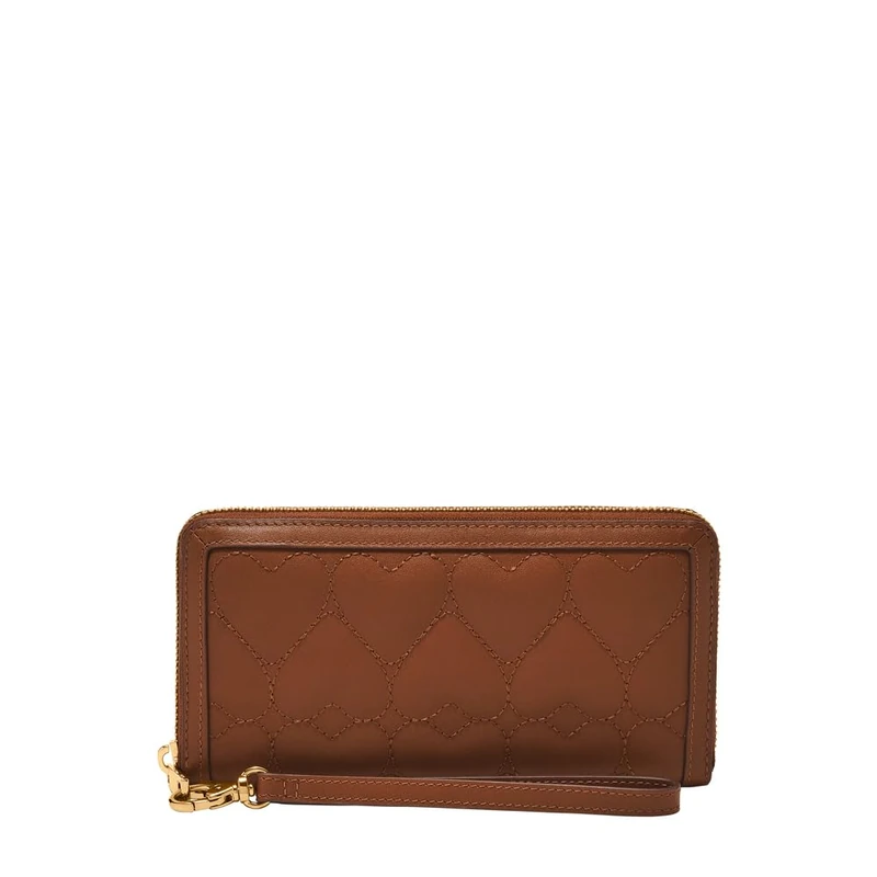 Fossil Logan Women's Brown Leather Clutch, SL10096388