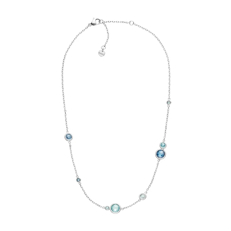 Skagen Sofie Sea Glass Women's Silver-Tone Stainless Steel Necklace, SKJ1907040