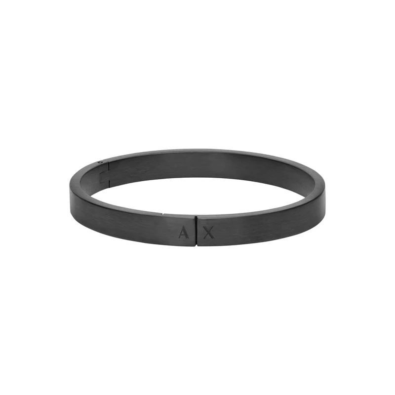 Armani Exchange Men's Black Stainless Steel Bracelet, AXG0173001