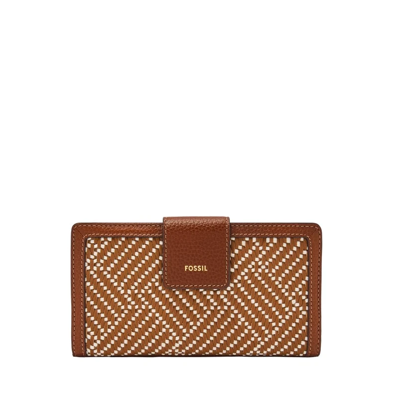 Fossil Logan Women's Brown Leather Clutch, SL10100994