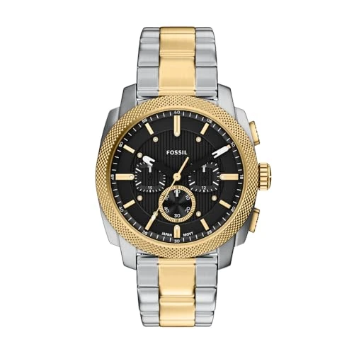 Fossil Machine Men's 44MM Silver-Tone Stainless Steel Watch, FS6159