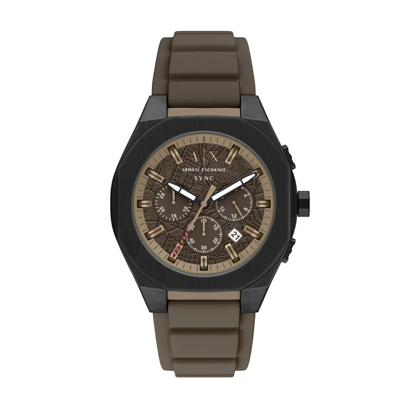 Armani Exchange Men's 44MM Black Stainless Steel Watch, AX4293