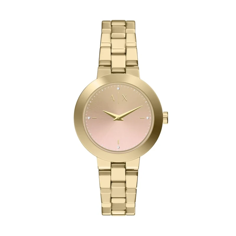 Armani Exchange Women's 36MM Gold-Tone Stainless Steel Watch, AX5182