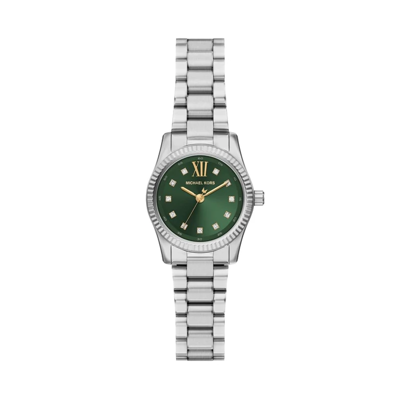 Michael Kors Lexington Women's 26MM Silver-Tone Stainless Steel Watch, MK7580