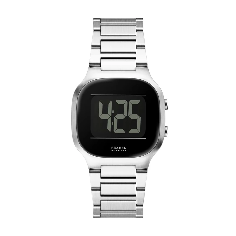 Skagen Mellem Digital Men's 38MM Silver-Tone Stainless Steel Watch, SKW6948