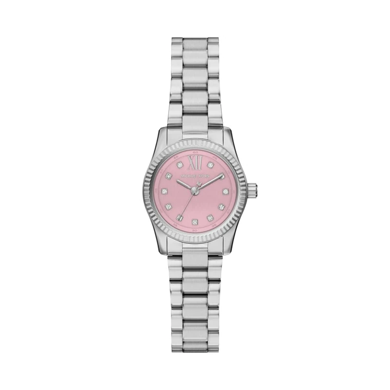 Michael Kors Lexington Women's 26MM Silver-Tone Stainless Steel Watch, MK4996