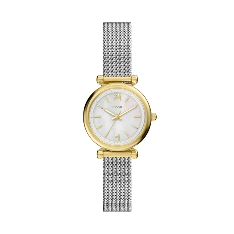 Fossil Carlie Women's 28MM Gold-Tone Stainless Steel Watch, ES5463