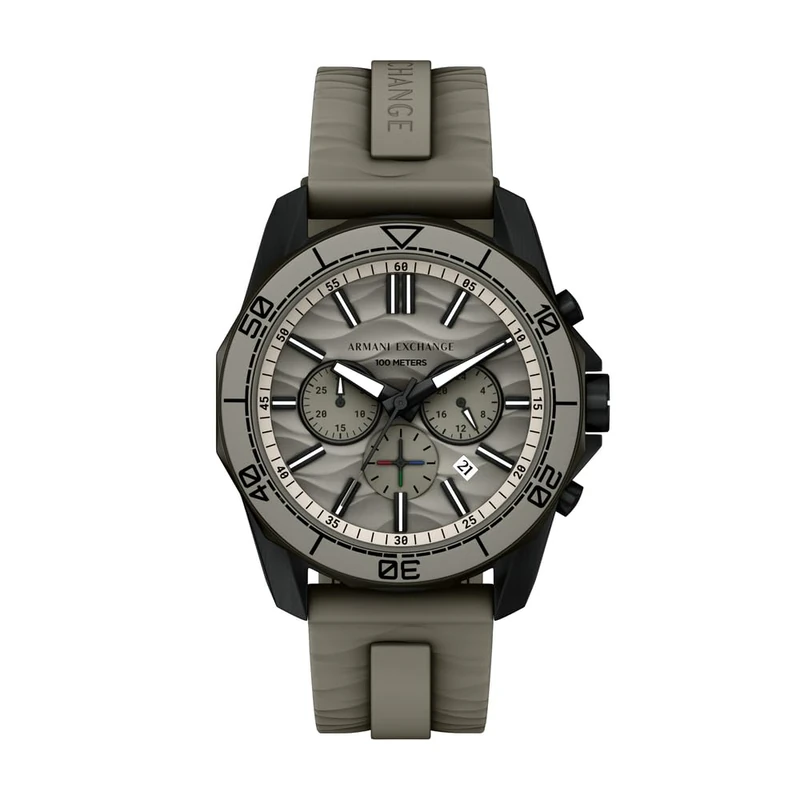 Armani Exchange Men's 44MM Black Stainless Steel Watch, AX1971