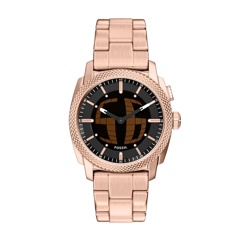 Fossil Machine Men's 41MM Rose Gold-Tone Stainless Steel Watch, FS6158