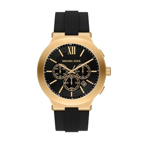 Michael Kors Billie Men's 46MM Gold-Tone Stainless Steel Watch, MK9253