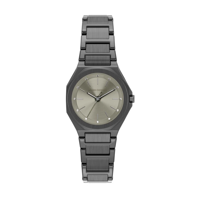 Armani Exchange Women's 34MM Gun-Metal Stainless Steel Watch, AX4625