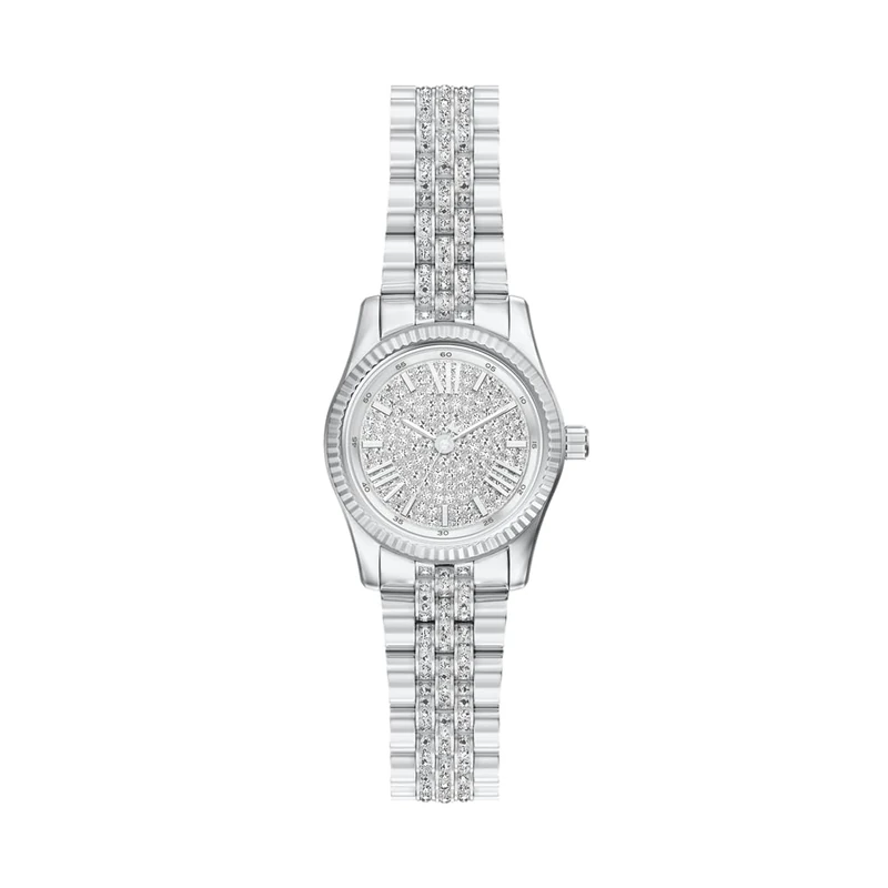 Michael Kors Lexington Women's 26MM Silver-Tone Stainless Steel Watch, MK7577