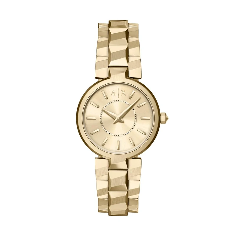 Armani Exchange Women's 34MM Gold-Tone Stainless Steel Watch, AX4407