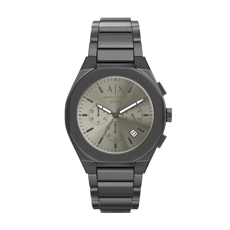 Armani Exchange Men's 42MM Gun-Metal Stainless Steel Watch, AX4296 - Image 1