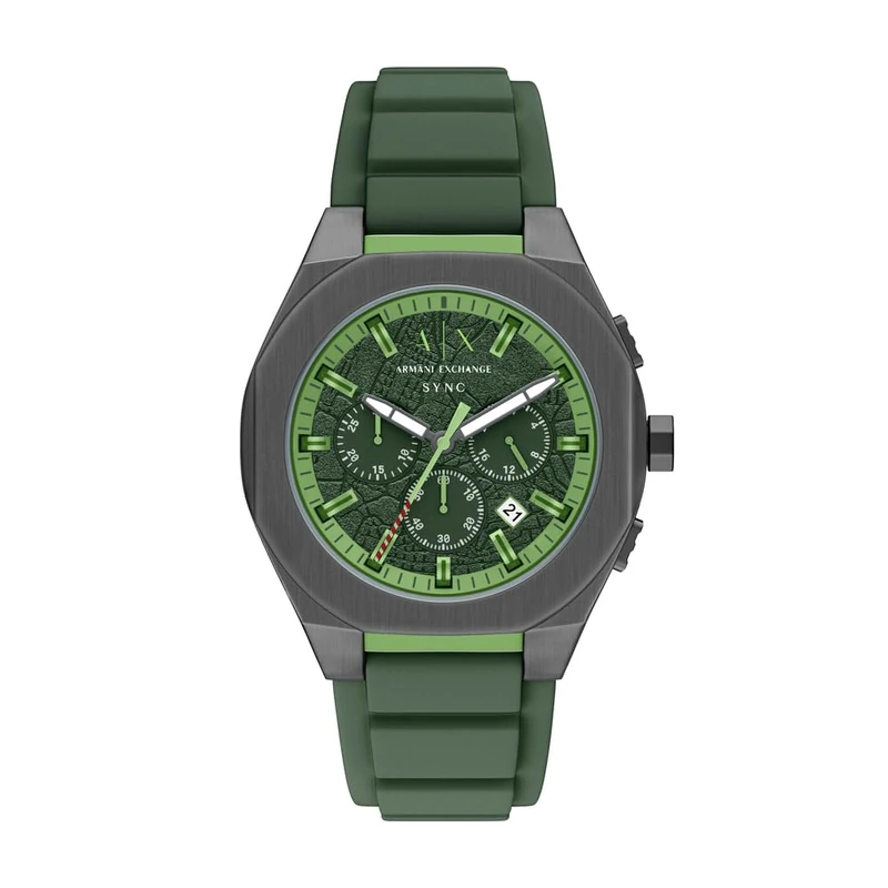 Armani Exchange Men's 44MM Gun-Metal Stainless Steel Watch, AX4292