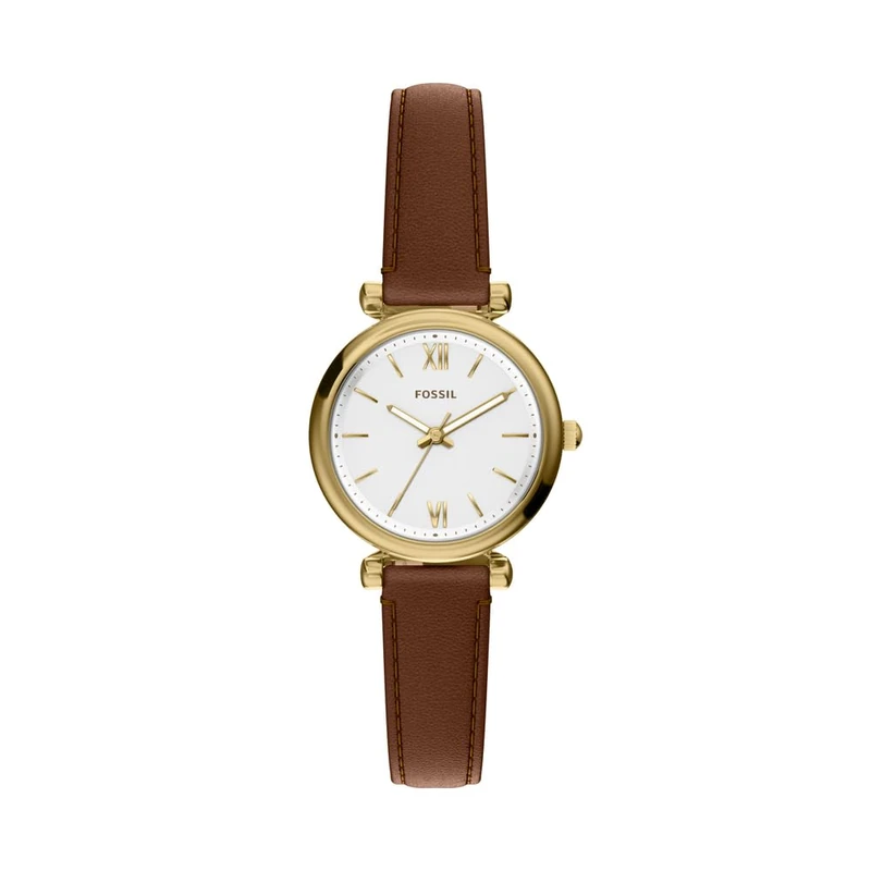 Fossil Carlie Women's 28MM Gold-Tone Stainless Steel Watch, ES5464