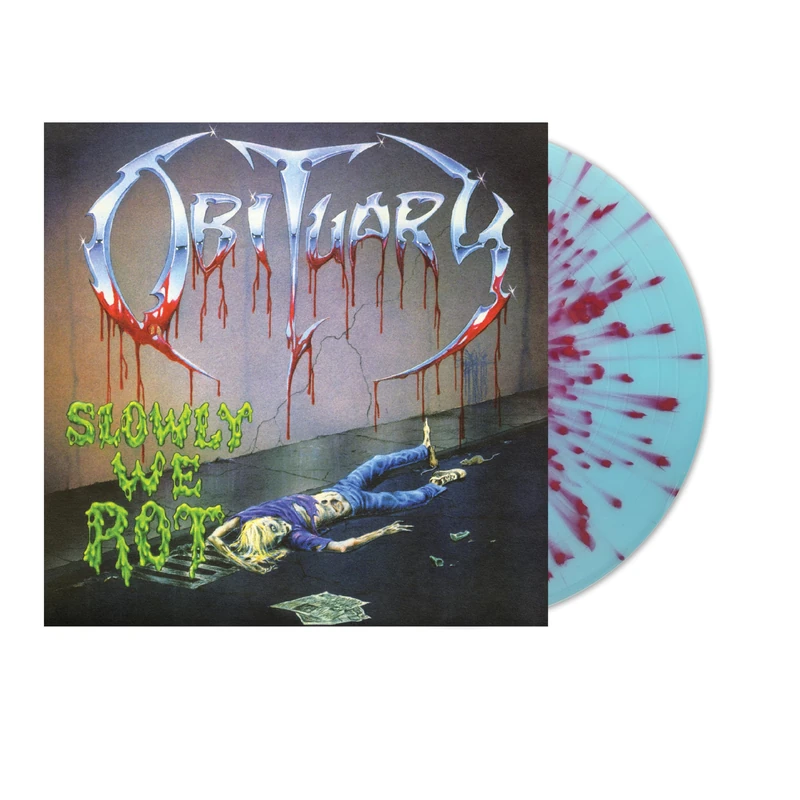 Obituary - Slowly We Rot Remastered Vinyl - Corpse Blue