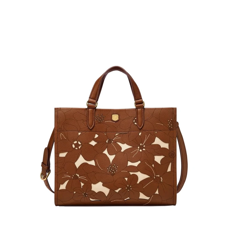 Fossil Gemma Women's Brown Leather Bag, ZB11215124