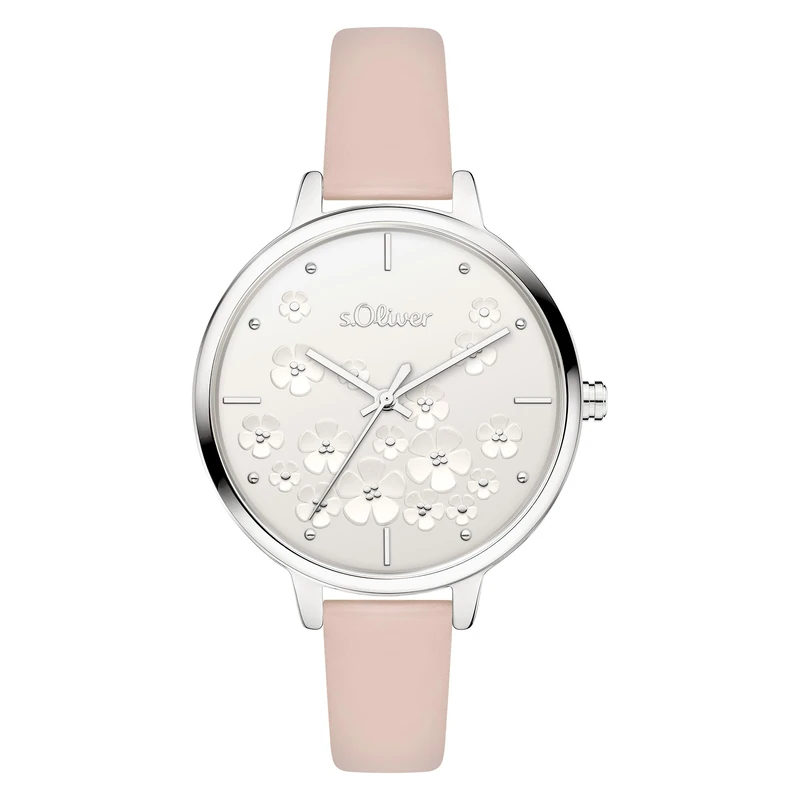 s.Oliver Women's Watch - Round - Silver - 36 mm - Elegant Women's Watch Made of Metal with Quartz Movement - 3 ATM Waterproof - Scratch-Resistant - Image 1