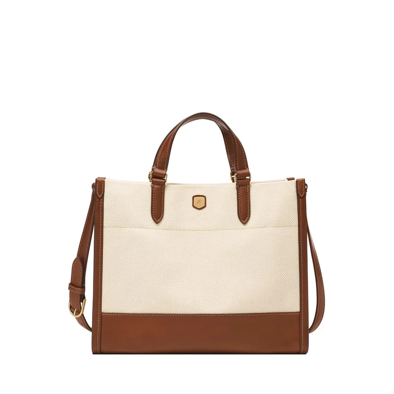 Fossil Gemma Women's White Leather Bag, ZB11189101
