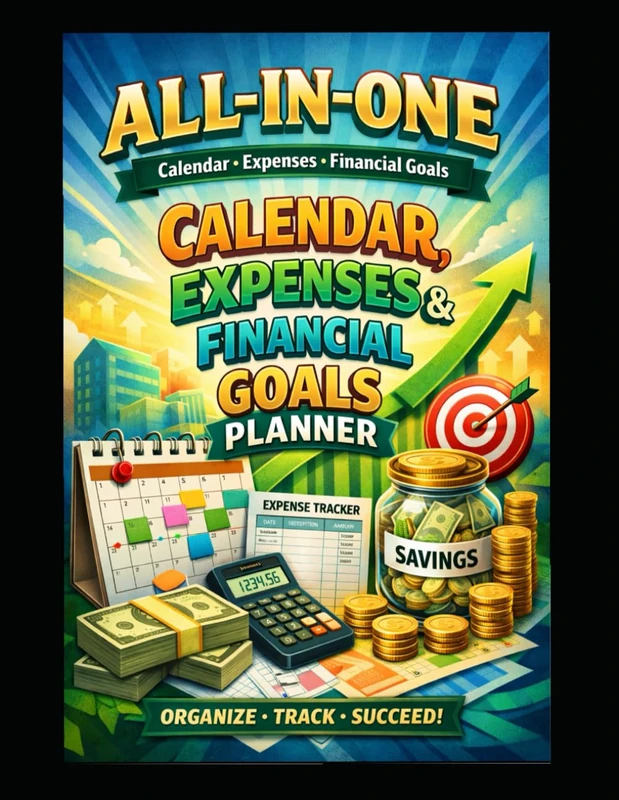All in one planner: "Monthly Expense Tracking and Goal Planning Made Simple"