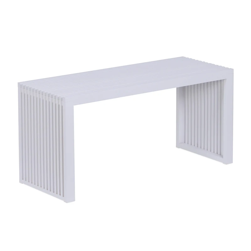 Relaxdays Bamboo Backless Shoe Bench, Modern Kitchen/Hallway/Bathroom/Bedroom, 43x90x33 cm, White, XL