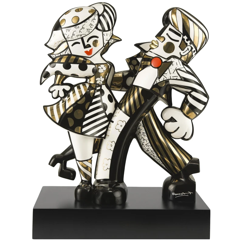 47 cm Romero Britto Golden Swing Pop Art Figure - Image 1
