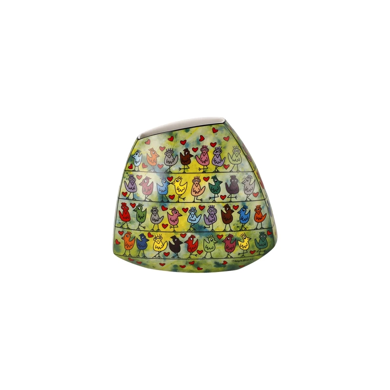 Vase 14 cm Rizzi Birds on a Love Wire - Pop Art