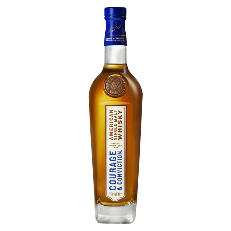 Courage & Conviction Signature Series Single Malt 700ml - 46% ABV American Whisky Fully Matured Across Bourbon Sherry & Cuvée Casks - Elegant Layered Depth - Image 1