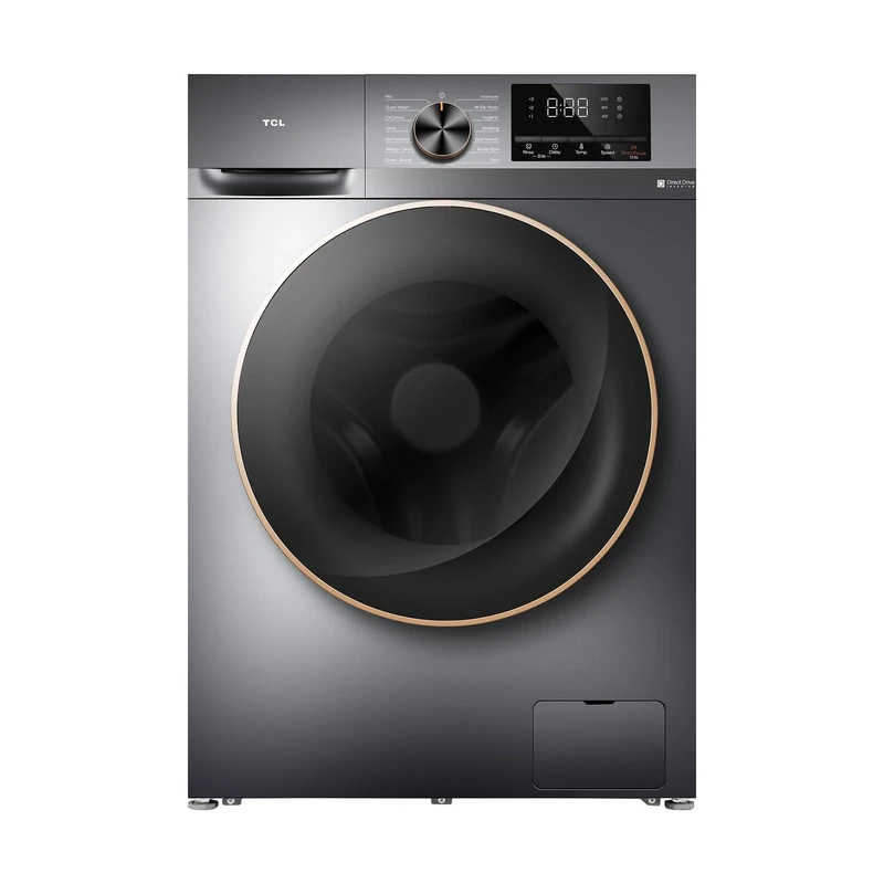 10kg Energy-Saving Front Load Washer - 1200rpm High-Speed Spin, DD Motor, Multi-Program Steam Wash & Anti-Bacteria, Child Lock Included