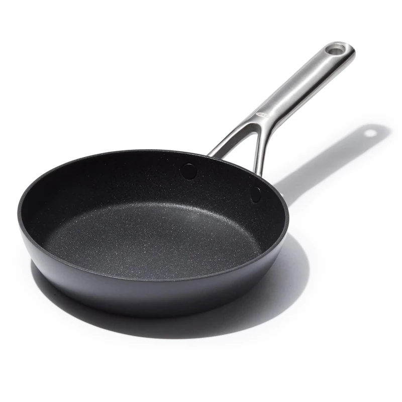 OXO Ceramic Non‑Stick Professional 20 cm Frying Pan – Diamond‑Reinforced No-PFAS Ceramic, Hard‑Anodised Aluminium, Induction‑Ready Base, Oven Safe to 200°C, Dishwasher Safe Optimised Shape