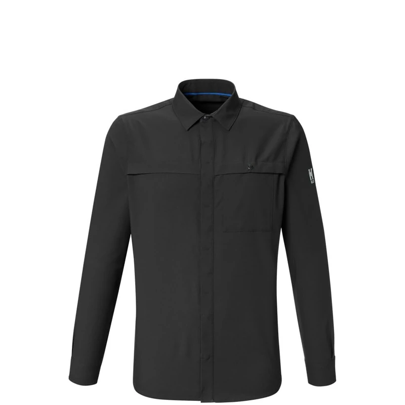 MILLET Seneca Men's Shirt Lightweight Breathable and Protective UPF40 Anti-Mosquito Recycled Polyester Black - Image 1