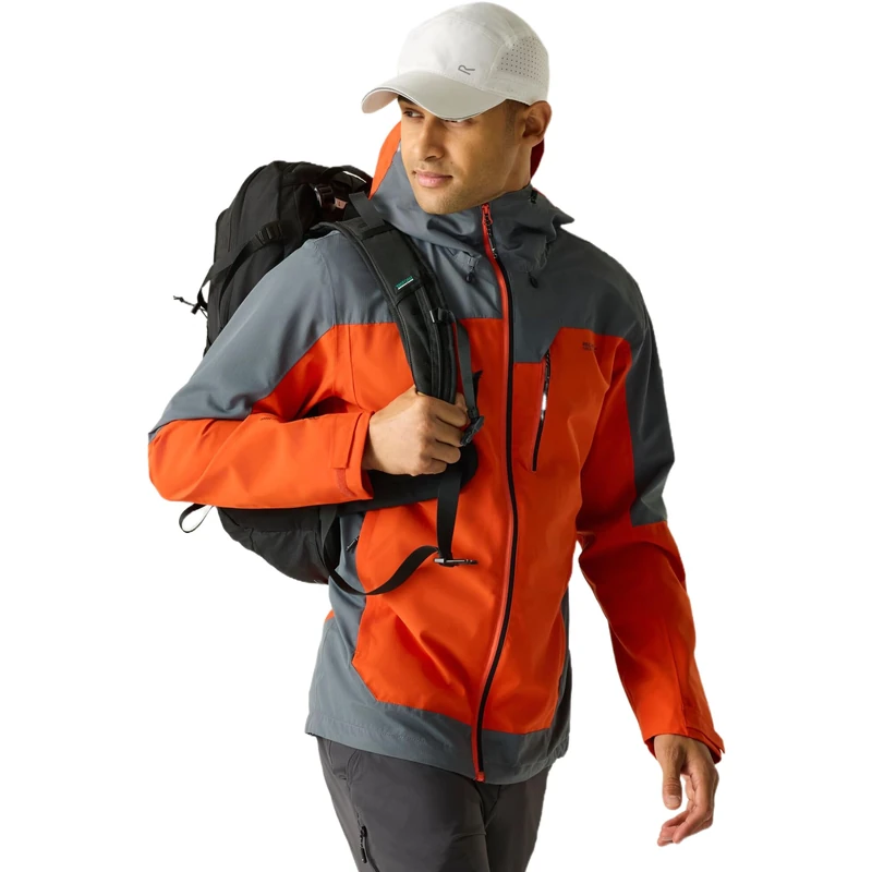Regatta Mens Highton IV Waterproof Shell Jacket Breathable Hiking Walking Coat