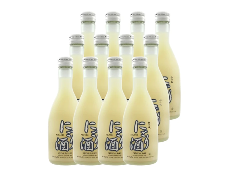 Shochikubai Nigori Creme de Sake 15% 300ml (Pack of 12) | Premium Japanese Creamy Nigori Sake | Smooth, Sweet & Rich Rice Wine