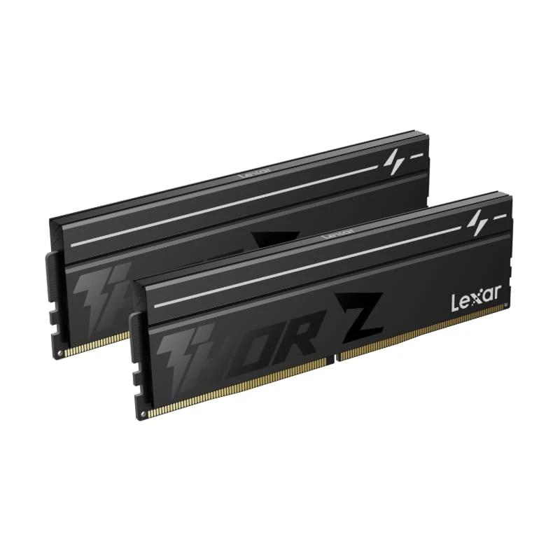 Lexar THOR Z Series OC DDR5 RAM 32GB Kit (2x16GB) 6000 MHz CL36, DRAM 288-Pin UDIMM Desktop Memory, PC Memory High-Performance Computer Memory for Intel XMP 3.0/AMD EXPO, For AI, Gaming, 1.4V