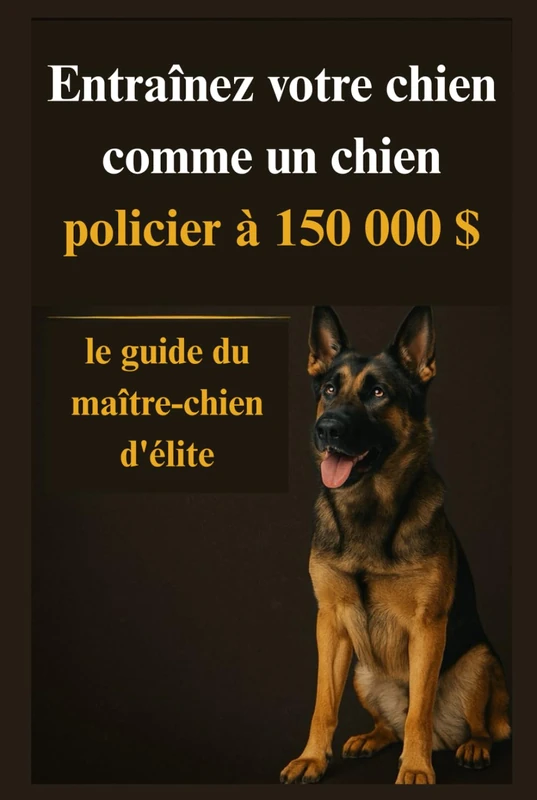 Entraînez votre chien comme un chien policier à 150 000 $: le guide du maître-chien d'élite