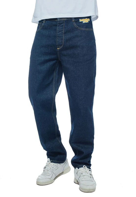 Homeboy Unisex x-tra Loose Flex Denim Pants, Moon, 33 L32 - Image 1