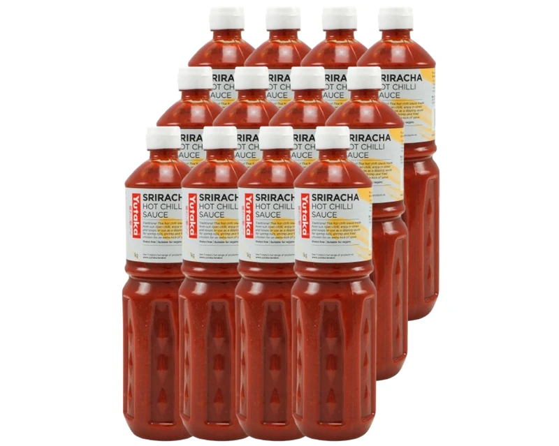 Yutaka Sriracha Chilli Sauce 1kg (Pack of 12) - Hot Sauce