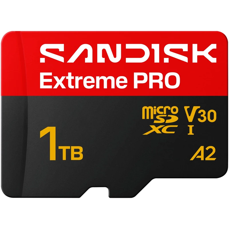 SANDISK Extreme PRO microSDXC 1TB, UHS-I + SD Adapter (up to 250MB/s read, 170MB/s write speed, 5K, 3K, 4K UHD, C10, V30, U3, A2) For Action Cams, Drones, Android devices, Laptops